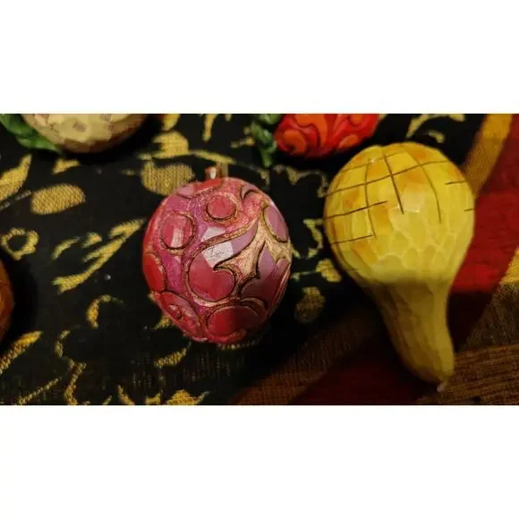 Jim Shore 2007 A Taste Of Summer’s Goodness Basket Watermelon 6 Pieces Of Fruit - Picture 13 of 16